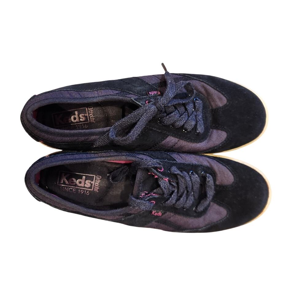 NWOT Keds Black Suede And Jersey Sz‎ 8 Sneakers
